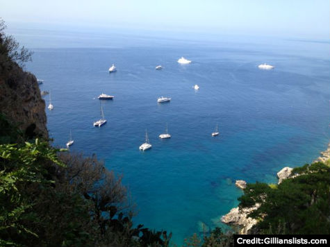 View from Augustus Gardens in Capri