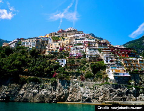 Positano, Amalfi Coast: View from the sea