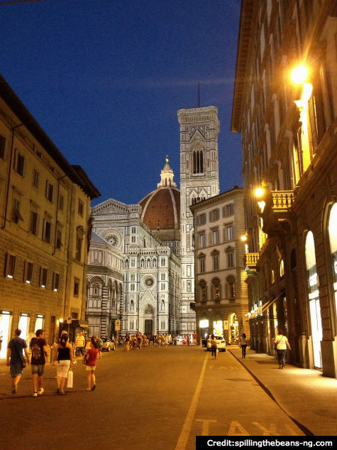 Florence: Duomo at night