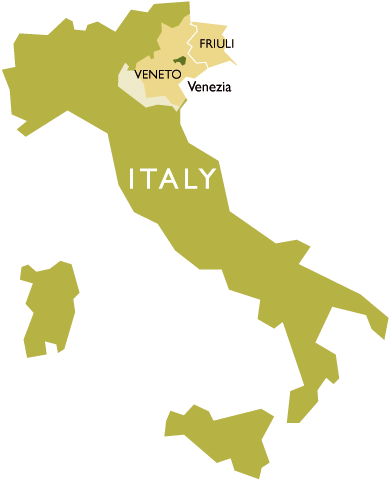 Map of Italy - Veneto region