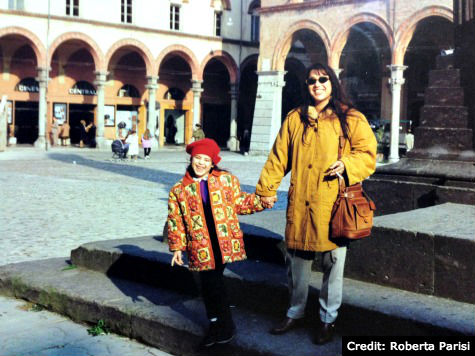Cesena, Emilia Romagna - Young Roberta with her mother
