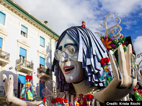Carnival floats in Viareggio