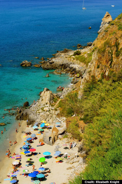 Italy "Show and Tell" beach near Tropea, Calabria