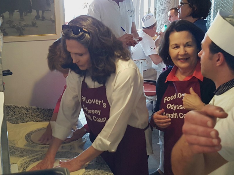 Pizza-making class on the Amalfi Coast and Rome Culinary Vacation 