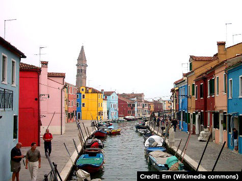 Burano near Venice, Italy