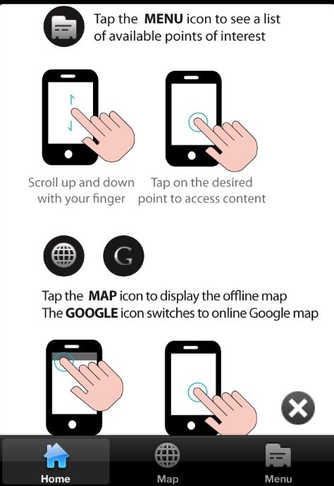 Inferno-Florence-Guide-app-menu Inferno Florence Guide app - Menu or Map