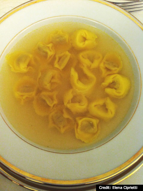 Italian Christmas dinner: Tortellini