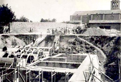 Work on the aqueduct in Todi