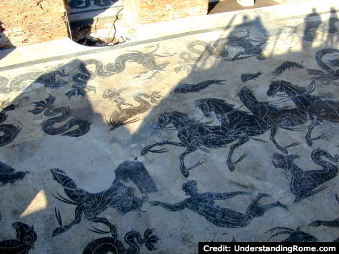 Mosaics at Ostia Antica