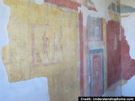 Frescoes at Ostia Antica