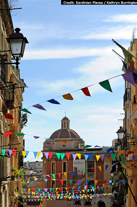 Decorations in Cagliari, Sardinia