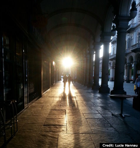 Arcades in Turin