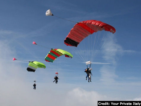Tandem Skydive in the Amalfi Coast with Your Private Italy