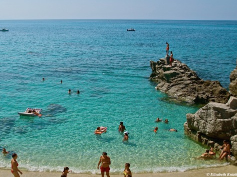 Sandy beach near Tropea, Calabria