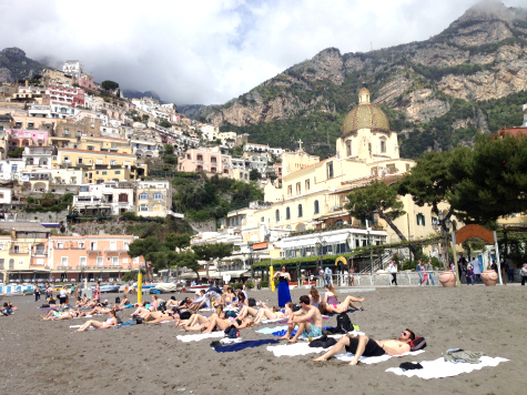 Sunbathers_Positano Soaking up the sun in Positano