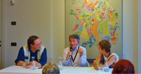 Collisioni Festival In Piedmont | Panel discussion in the Enoteca Regionale with Ian d'Agata, Steven Spurrier, and Fernanda Roggero | BrowsingItaly.com