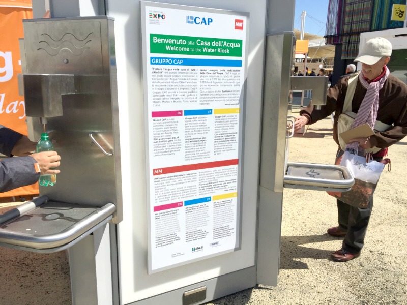 Water kiosk at Expo Milano 2015 | BrowsingItaly