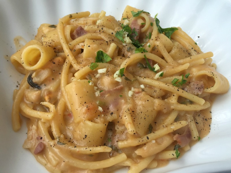 Pasta e fagioli at F.lli Grassi stabilimento in Positano, Amalfi Coast | BrowsingItaly.com