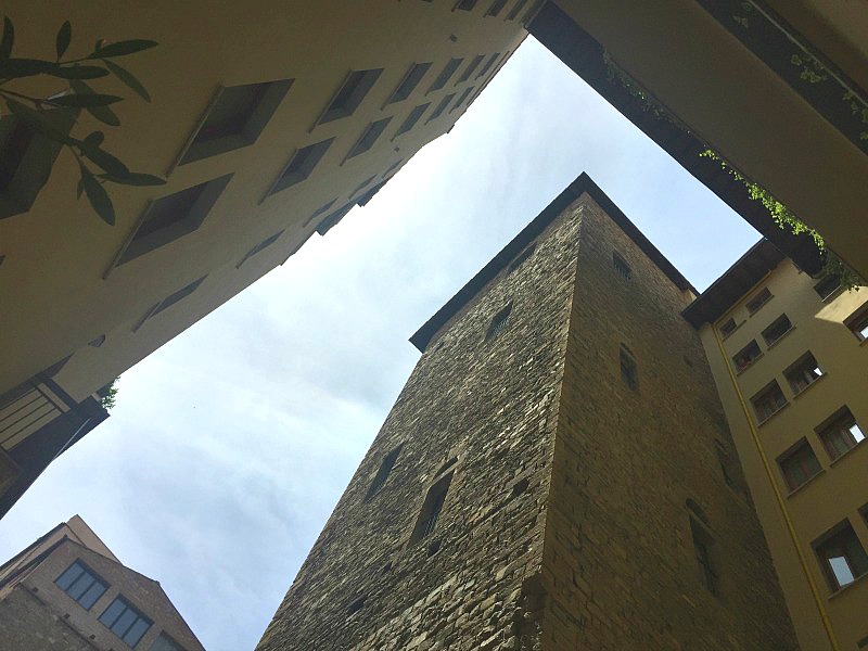 Medieval tower at Hotel Lungarno, Florence